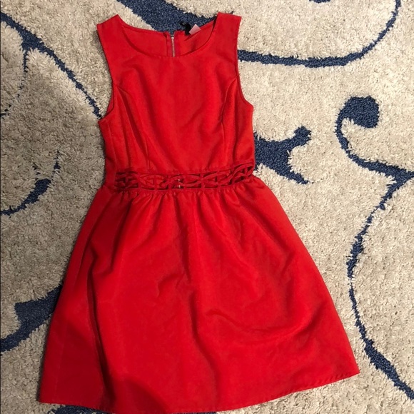 Divided Dresses & Skirts - Red dress with cutouts